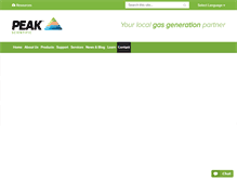 Tablet Screenshot of peakscientific.com